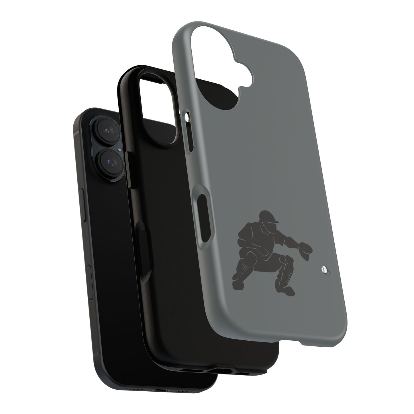 Printify baseball catcher phone case, durable protective cover with catcher design for smartphone protection.