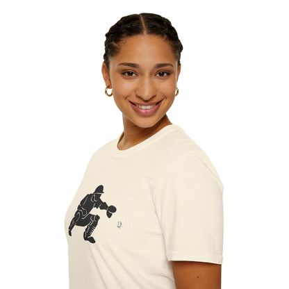 Baseball Catcher Unisex Softstyle T-Shirt, Sports Apparel, Gift for Athletes, Workout Gear, Casual Wear, Special Occasions
