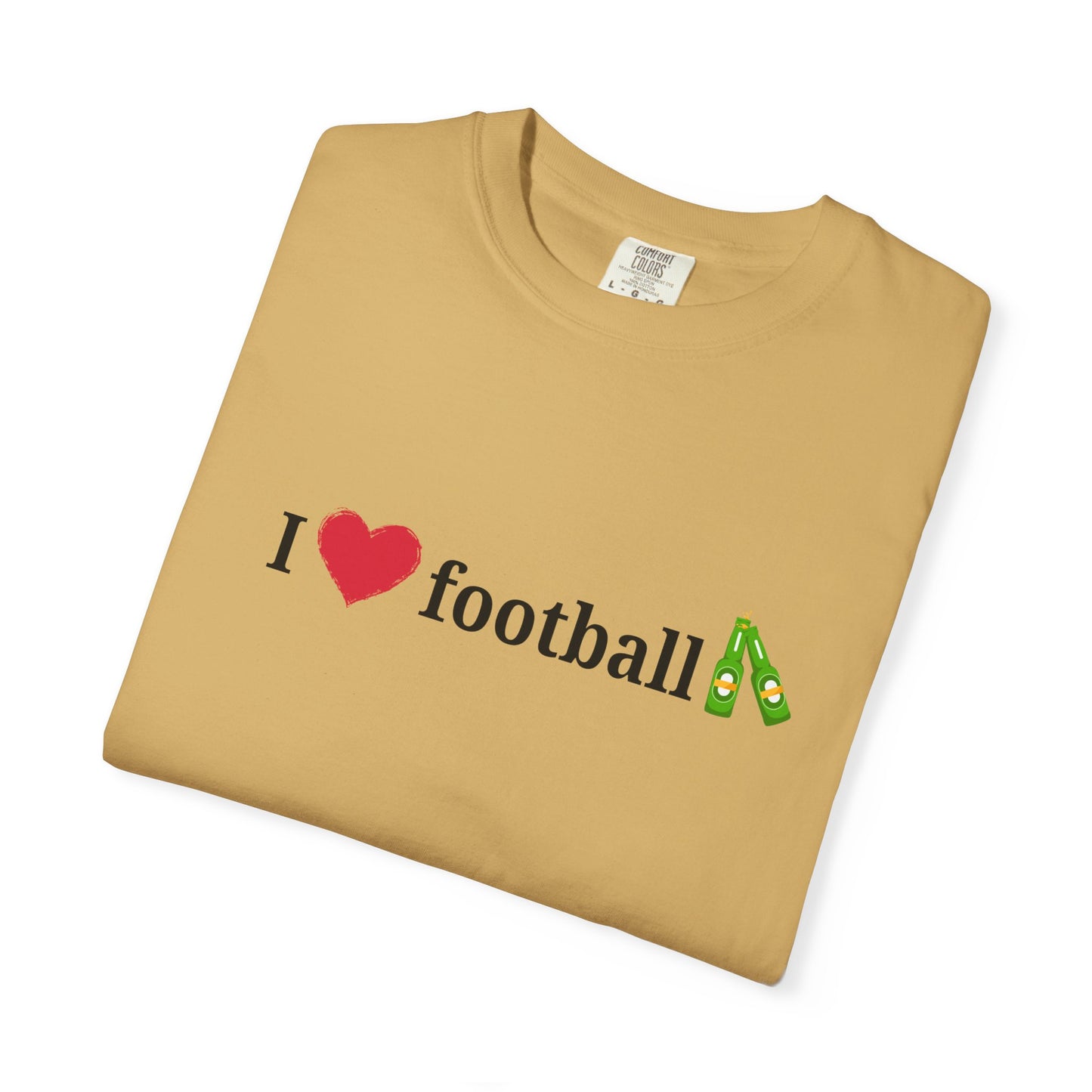 Unisex Football Love Tee - Casual Cotton T-Shirt, Gift for Sports Fans, Comfortable Daily Wear, Perfect for Game Days, Fun Summer Outfits - TRV