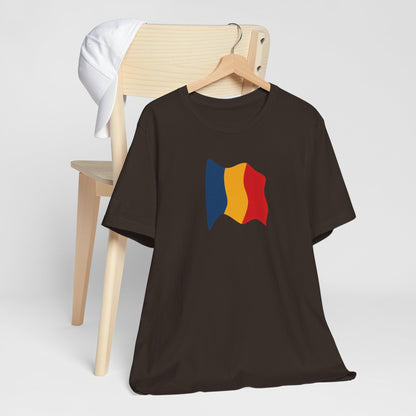 Romanian Flag Unisex Short Sleeve Tee, Casual Shirt, Travel T-Shirt, Gift for Romanians, Summer Outfit, Everyday Wear