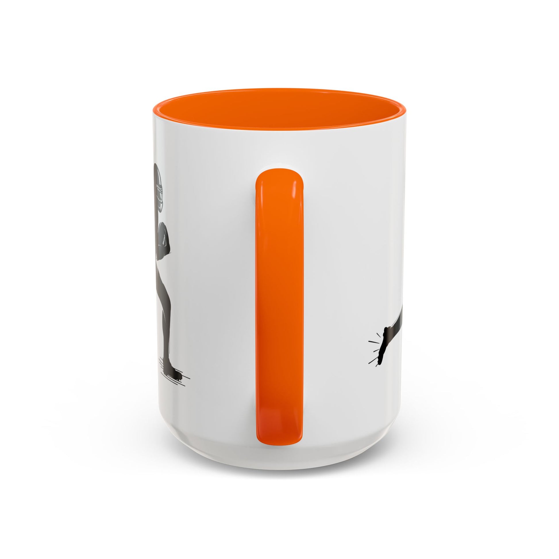 Football Player Themed Accent Coffee Mug, Sports Fan Gift, Unique Mug for Athletes, Coffee Lover, Game Day Essential - TRV
