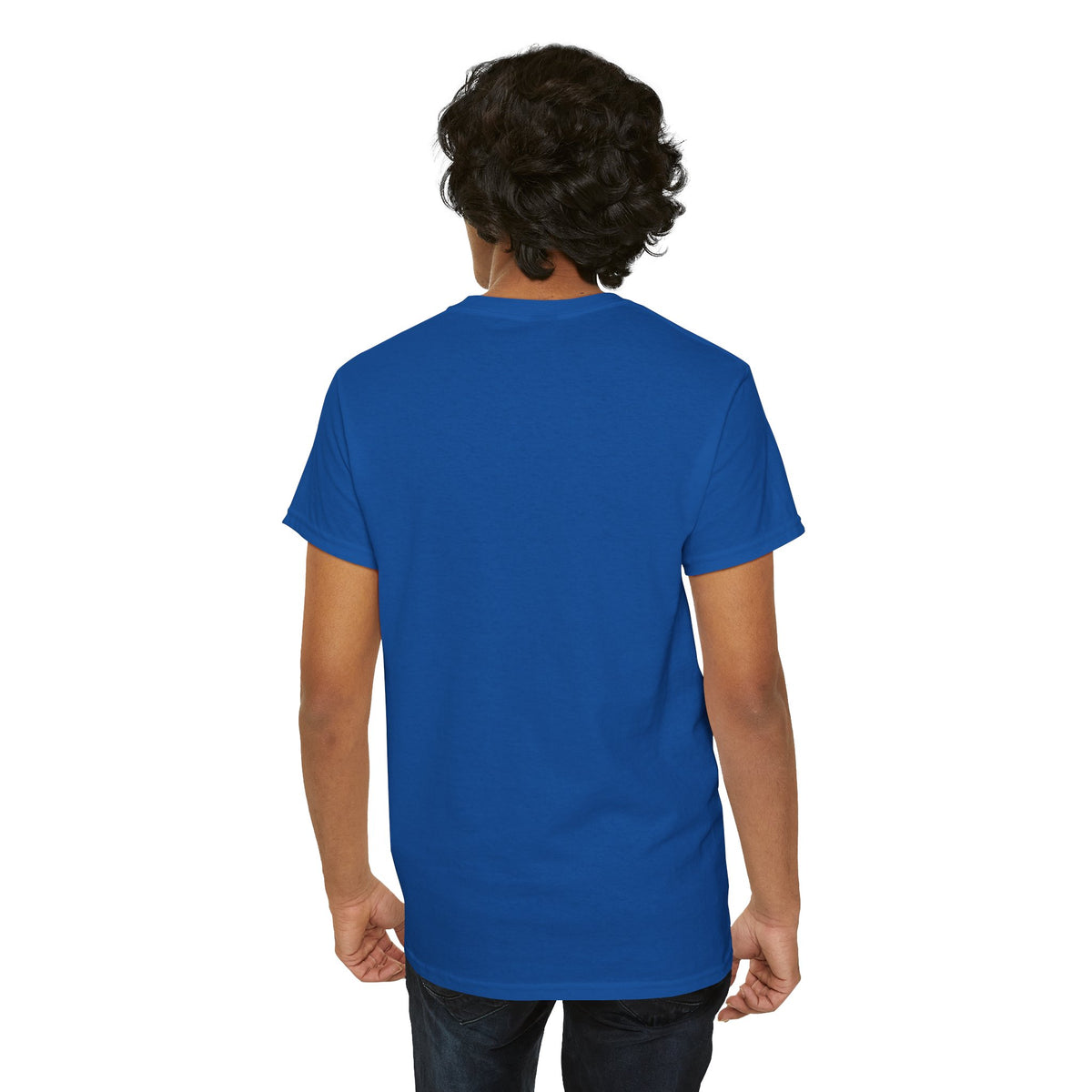 Graphic T-shirt featuring dripping lips with 'hmm...' bite design, by Printify, shown with vibrant print and casual fit.