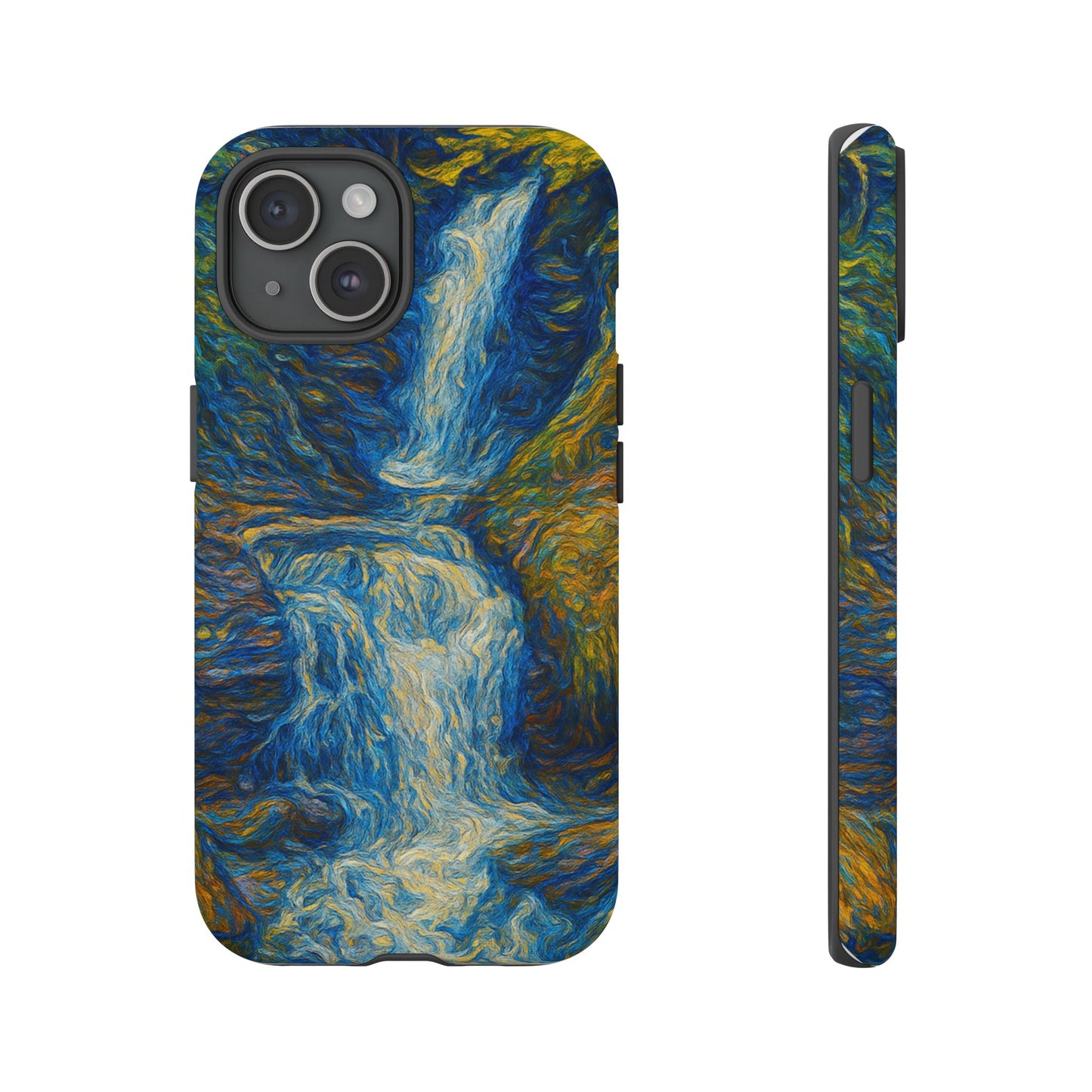 Artistic Phone Case - Waterfall Design, Unique Gift, Phone Accessory, Nature Lover, Original Artwork - TRV