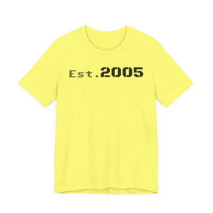Est. 2005 Unisex Tee, Vintage T-Shirt, Custom Year Shirt, Birthday Gift, Casual Wear