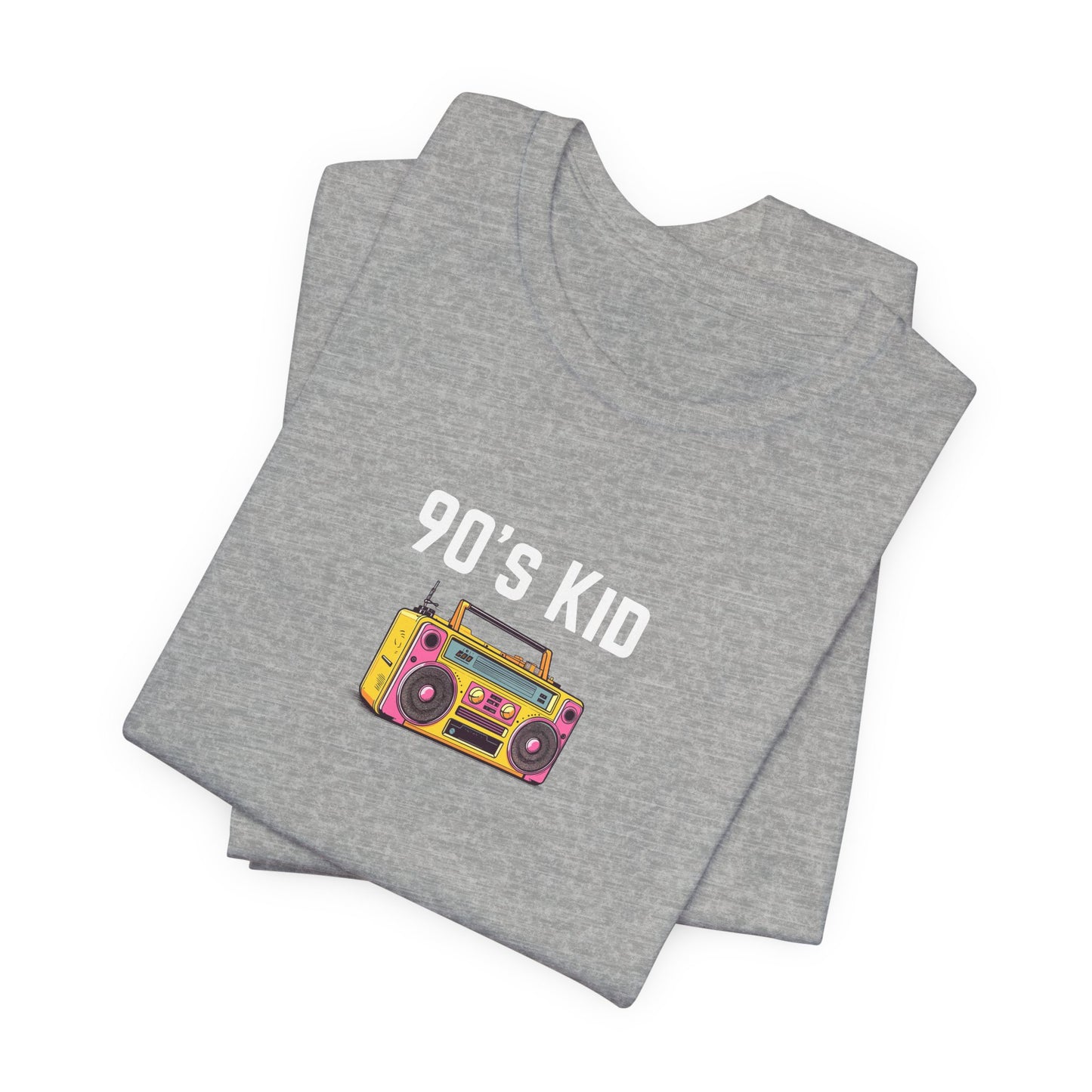 Retro Boombox Tee — 90s Kid Graphic T-Shirt