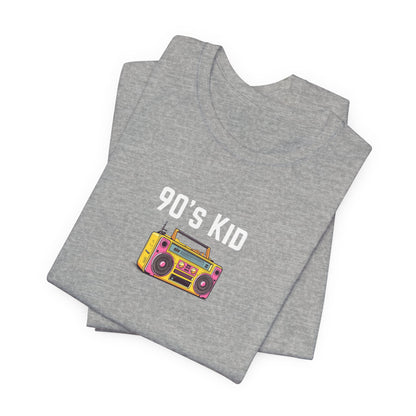 Retro Boombox Tee — 90s Kid Graphic T-Shirt