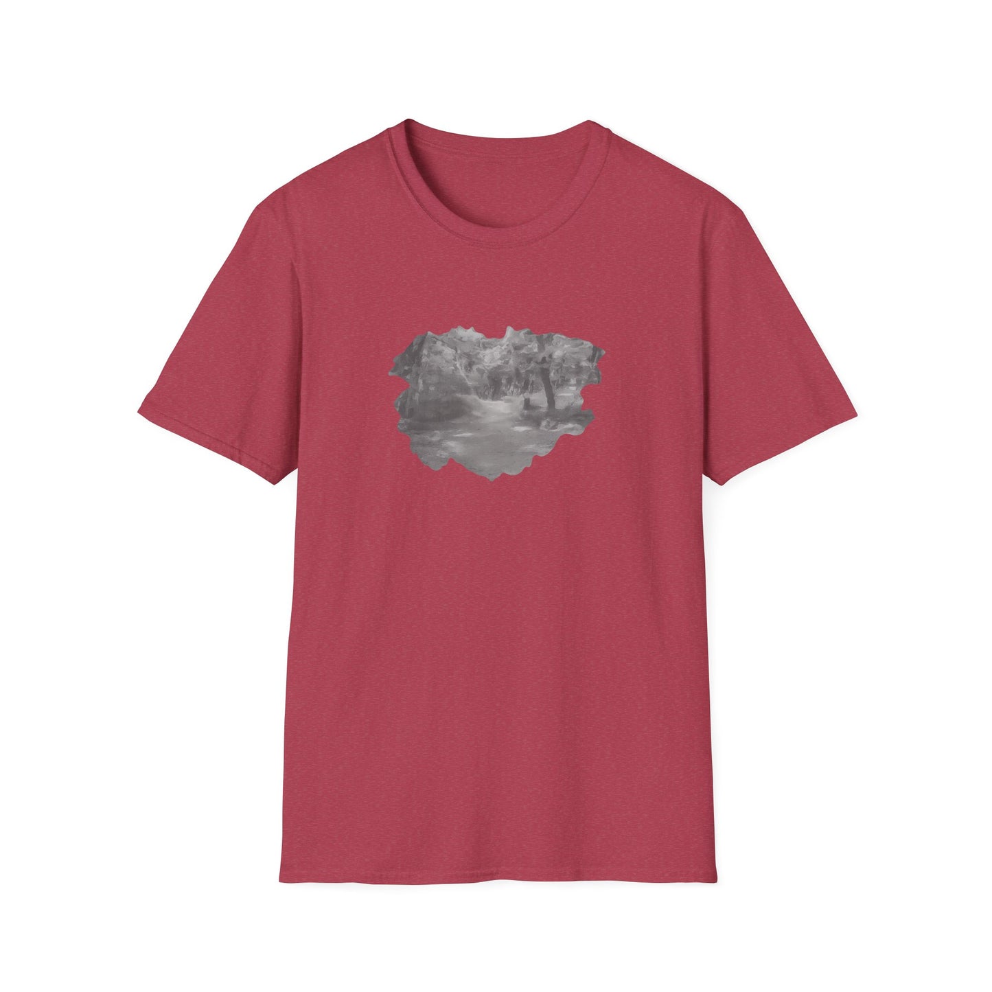 Serene Nature Landscape T-Shirt - Comfortable Unisex Tee, Outdoor Adventures, Nature Lover Gift, Casual Wear, Stylish Spring Top - TRV