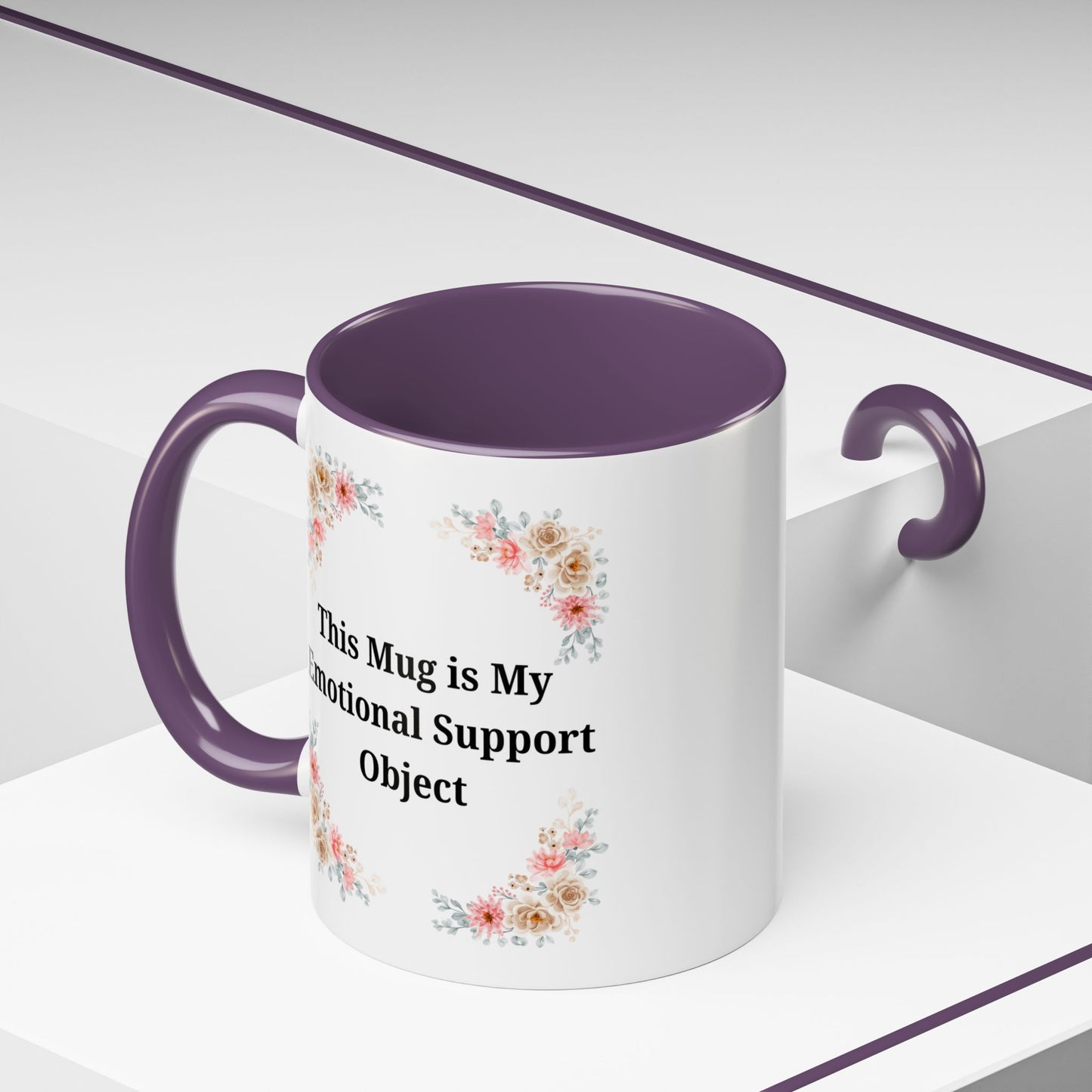 Floral Emotional Support Coffee Mug - Perfect Gift for Self-Care - TRV