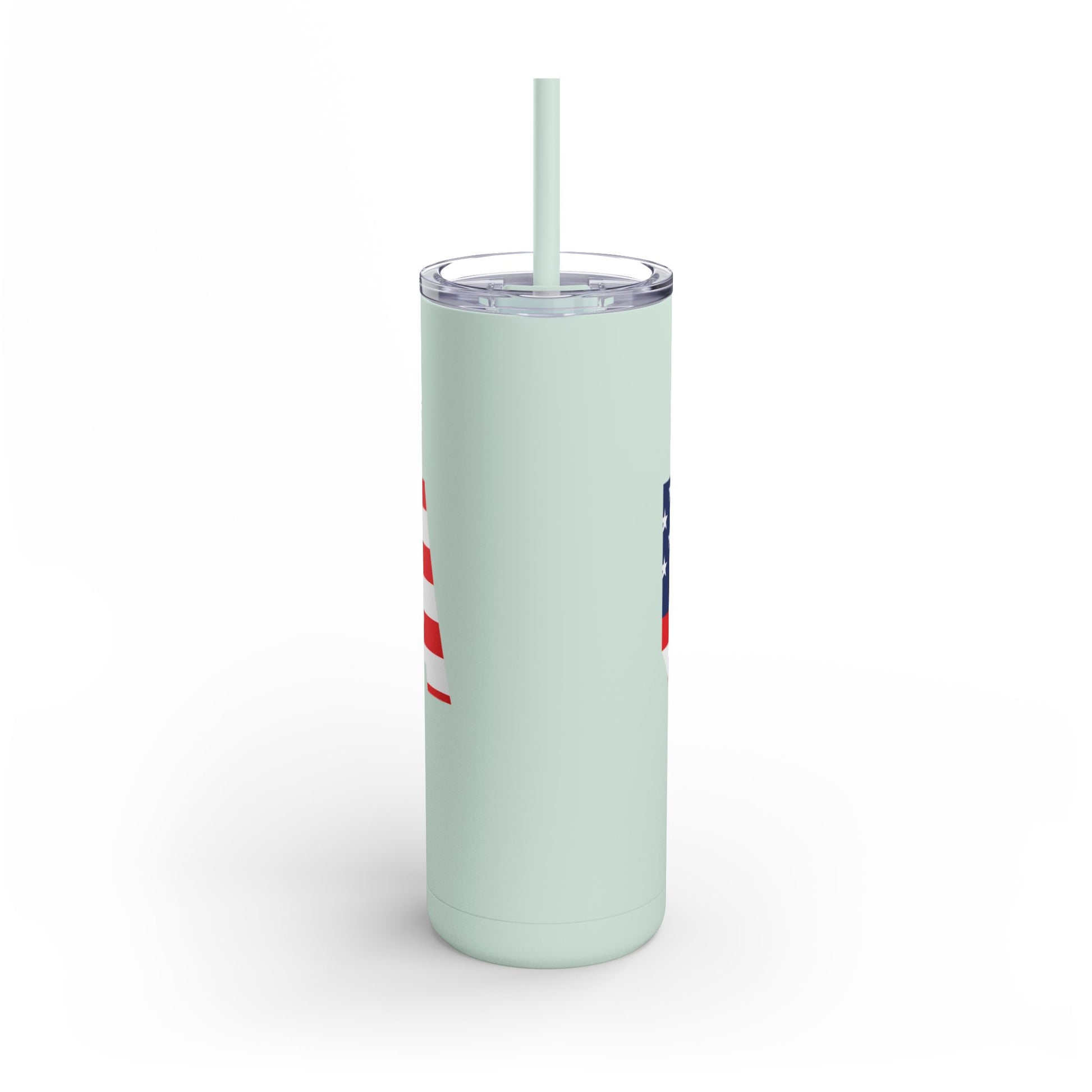 USA Flag Tumbler - 20oz Skinny Matte Drinkware, Travel Mug, Patriotic Gift, Fourth of July, Summer BBQ, Camping, Outdoor - TRV