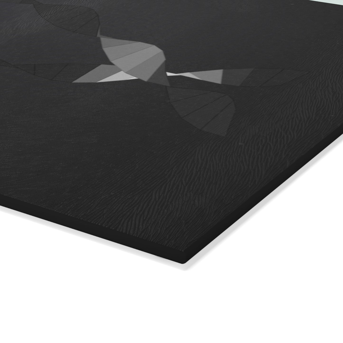 Abstract Geometric Fish Glass Cutting Board | Modern Kitchen Décor