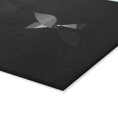 Abstract Geometric Fish Glass Cutting Board | Modern Kitchen Décor