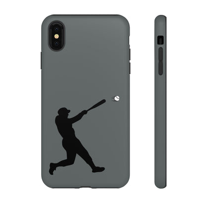 Printify baseball batter phone case, durable protective smartphone cover featuring a baseball player design for fans.