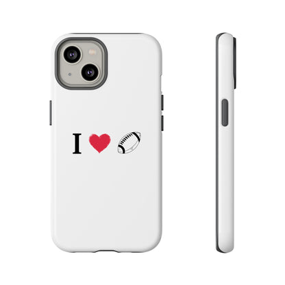 Football Love Phone Case - Tough Cases, Unique Sports Lover Gift, Personalized Cellphone Cover, Birthday Present, Sports Equipment - TRV