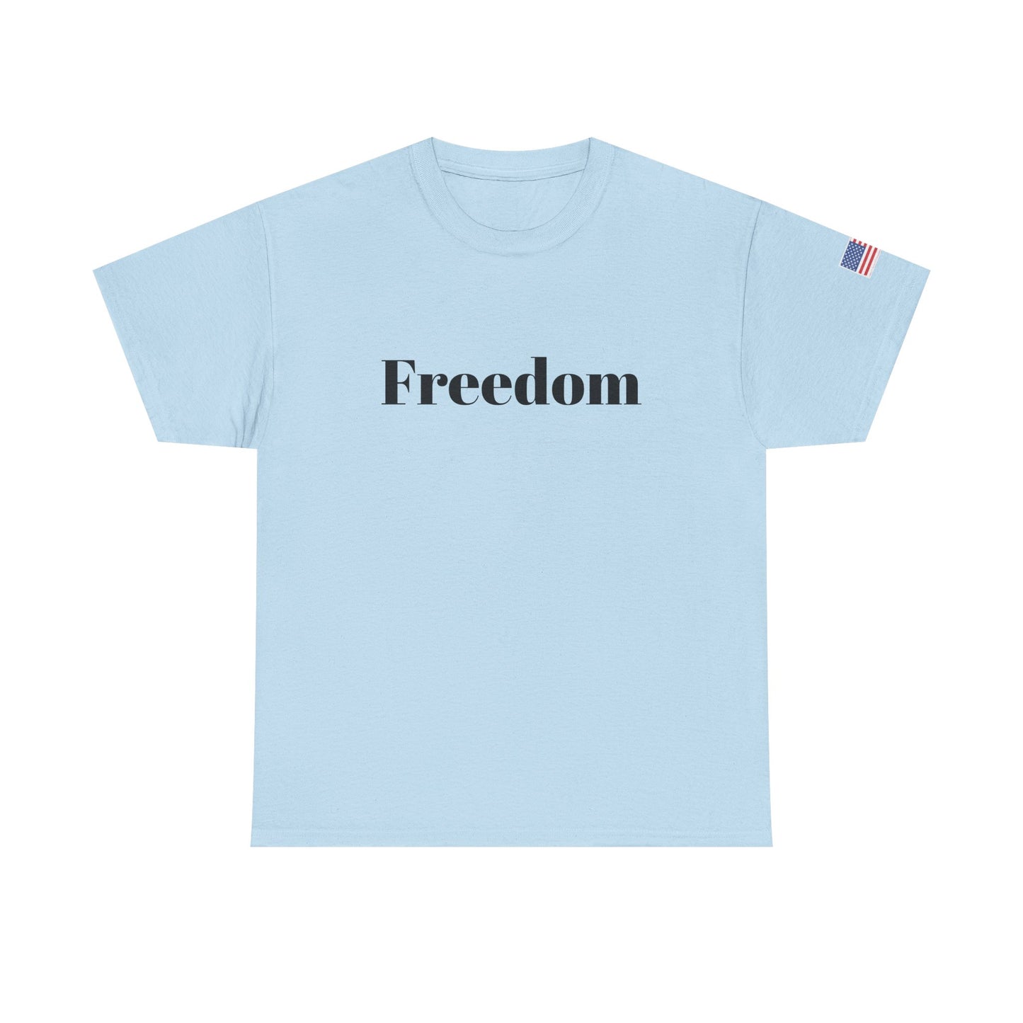 Freedom script tee | T-Shirt, American flag sleeve - TRV