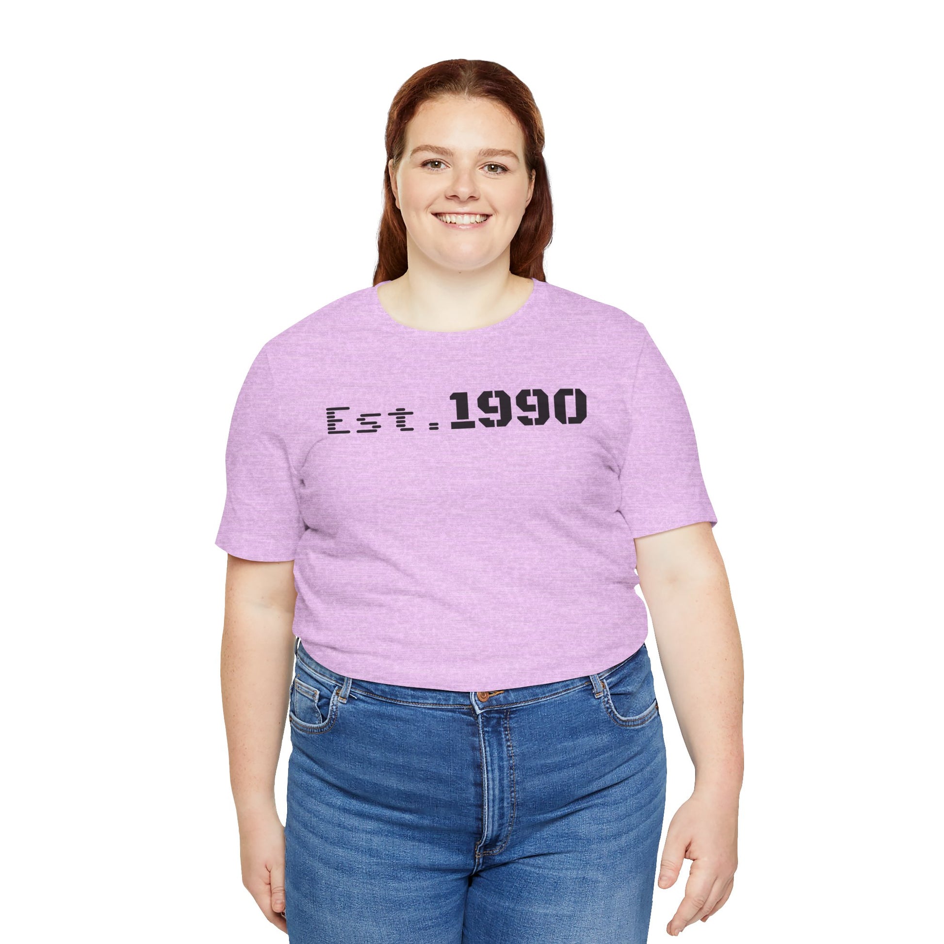 Unisex Est. 1990 Nostalgic Jersey Tee - Perfect Gift, Vintage Style, Retro Fashion, Birthday Celebration, Casual Wear - TRV