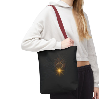 Radiant Starburst Tote Bag | Golden Light Celestial Design - TRV