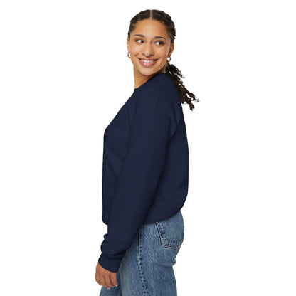 Vampire portrait crewneck sweatshirt by Printify featuring a detailed vampire design on soft fabric.