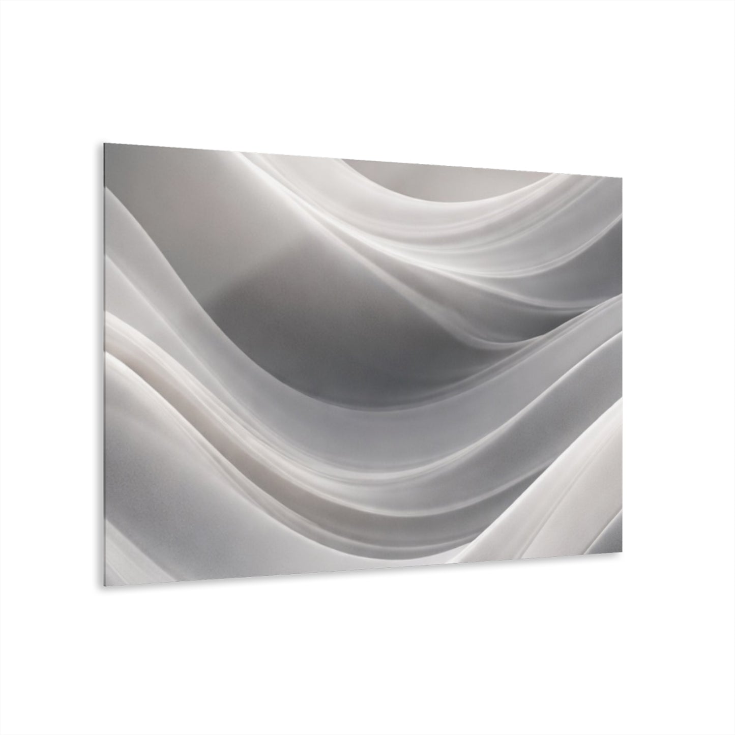 Abstract White Wave Acrylic Print | Wall Art