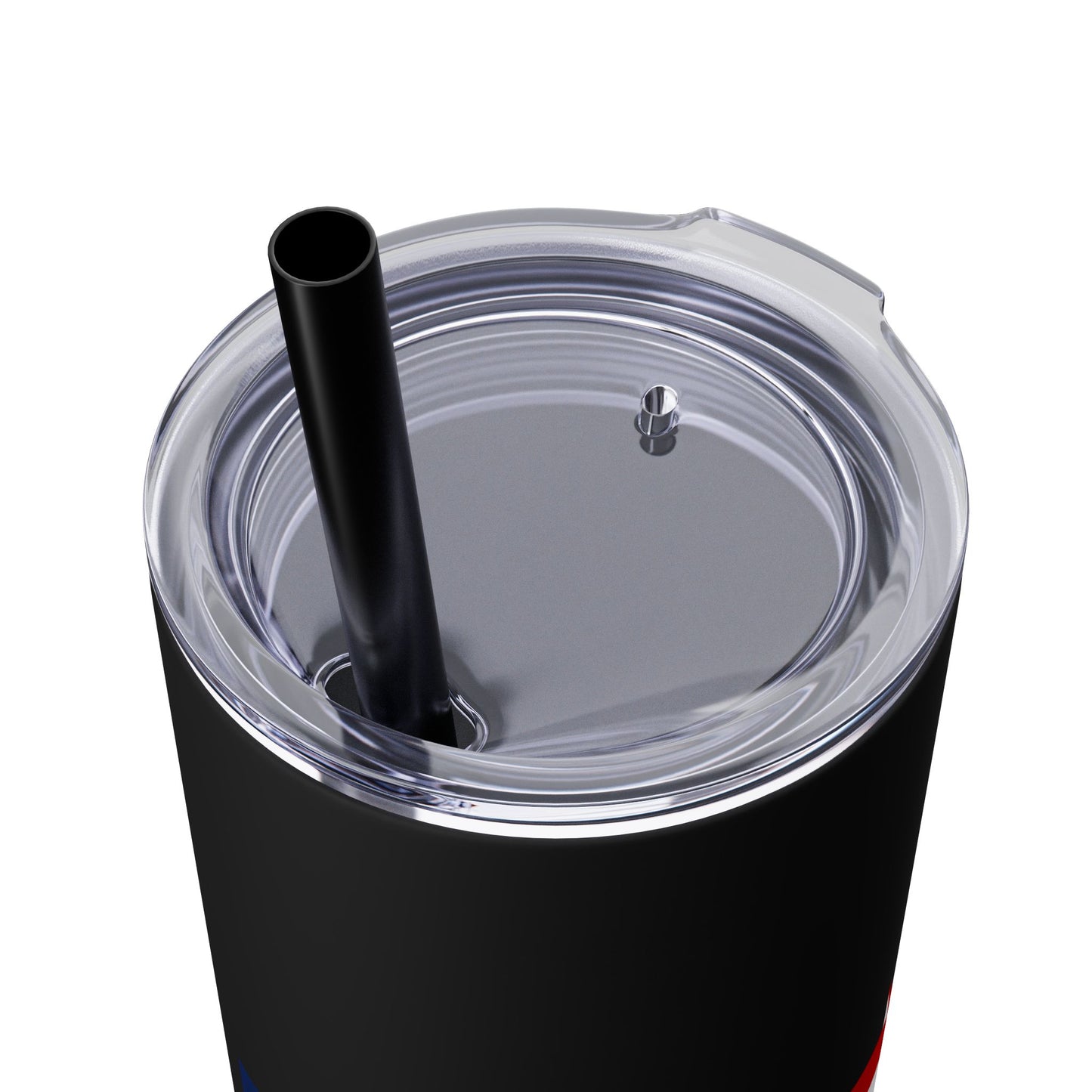 Skinny Tumbler — USA Flag 20oz Straw Tumbler (Patriotic Travel Cup)