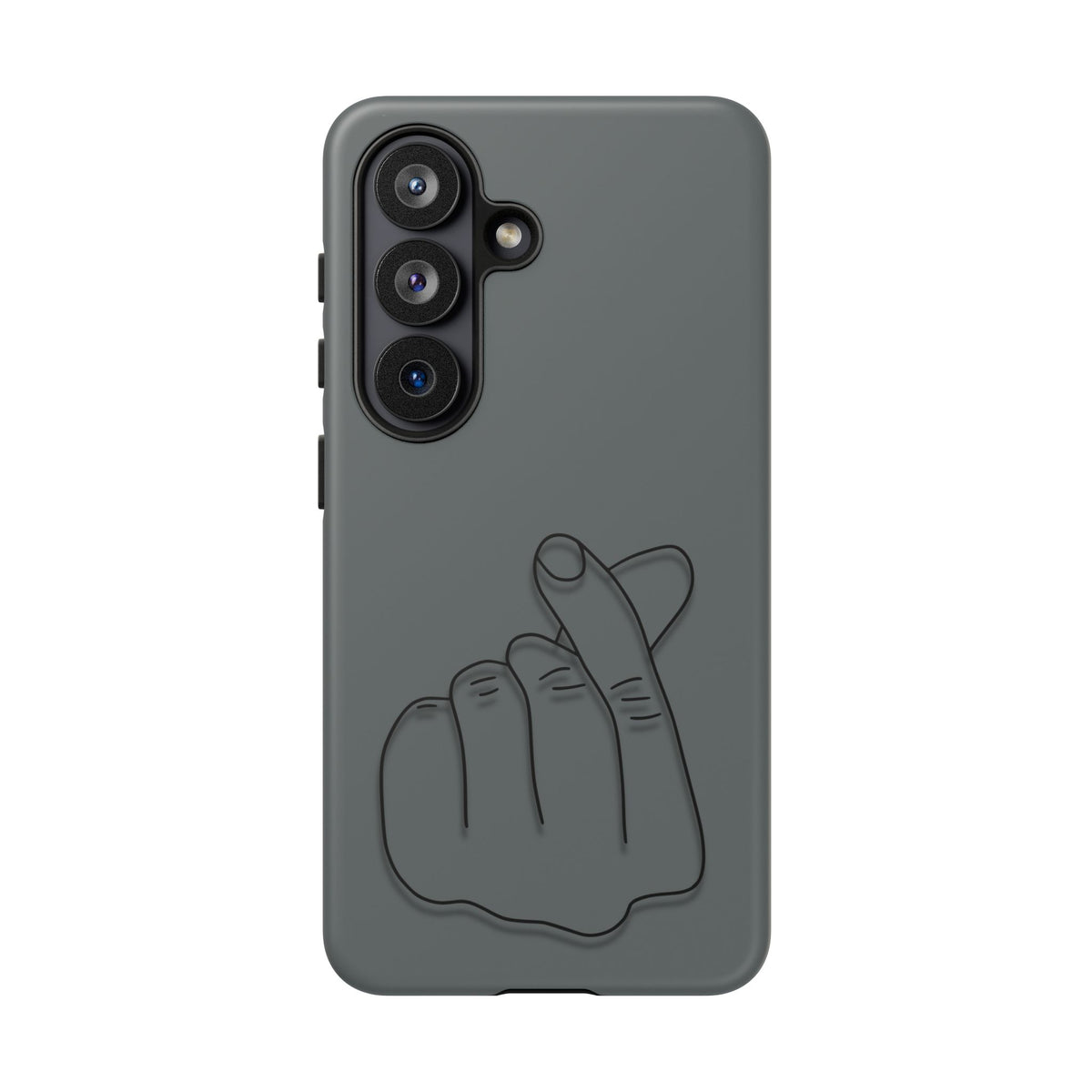 Silicone Phone Case, embossed Korean finger heart design - view 45