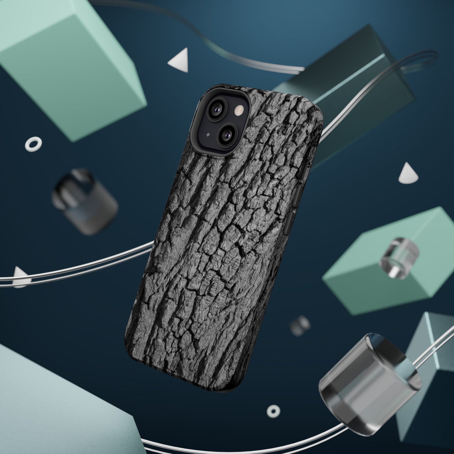 Bark Texture Magnetic Impact Phone Case