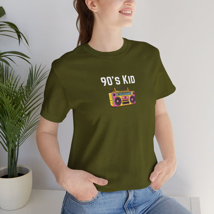 Retro Boombox Tee — 90s Kid Graphic T-Shirt