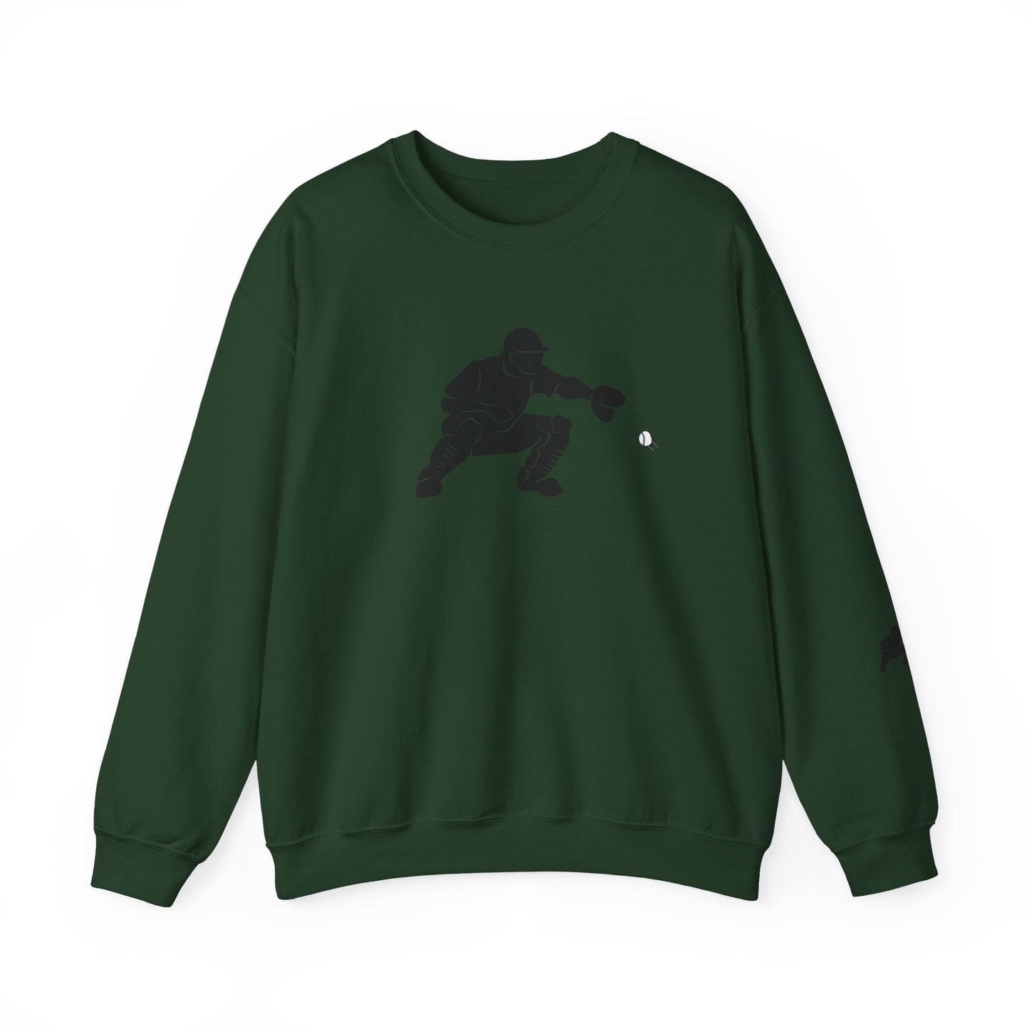 Baseball Catcher Crewneck Sweatshirt | Unisex Sports Apparel | Perfect for Game Days, Gifts, and Casual Wear | Baseball Lover's Gift - TRV
