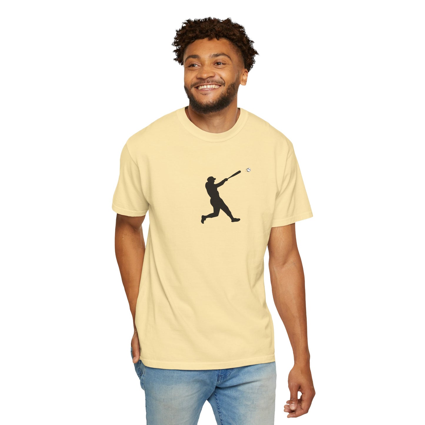 Sporty Garment-Dyed T-Shirt for Baseball Lovers, Casual Tee, Unisex Sports Shirt, Perfect Gift for Athletes, Outdoor Activities - TRV
