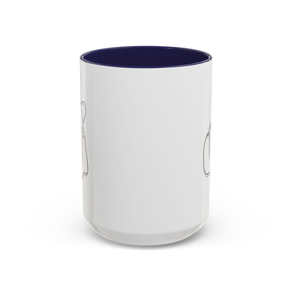 Minimal Korean finger heart accent mug by Printify, 11oz or 15oz ceramic coffee mug with simple design and Korean finger heart detail.