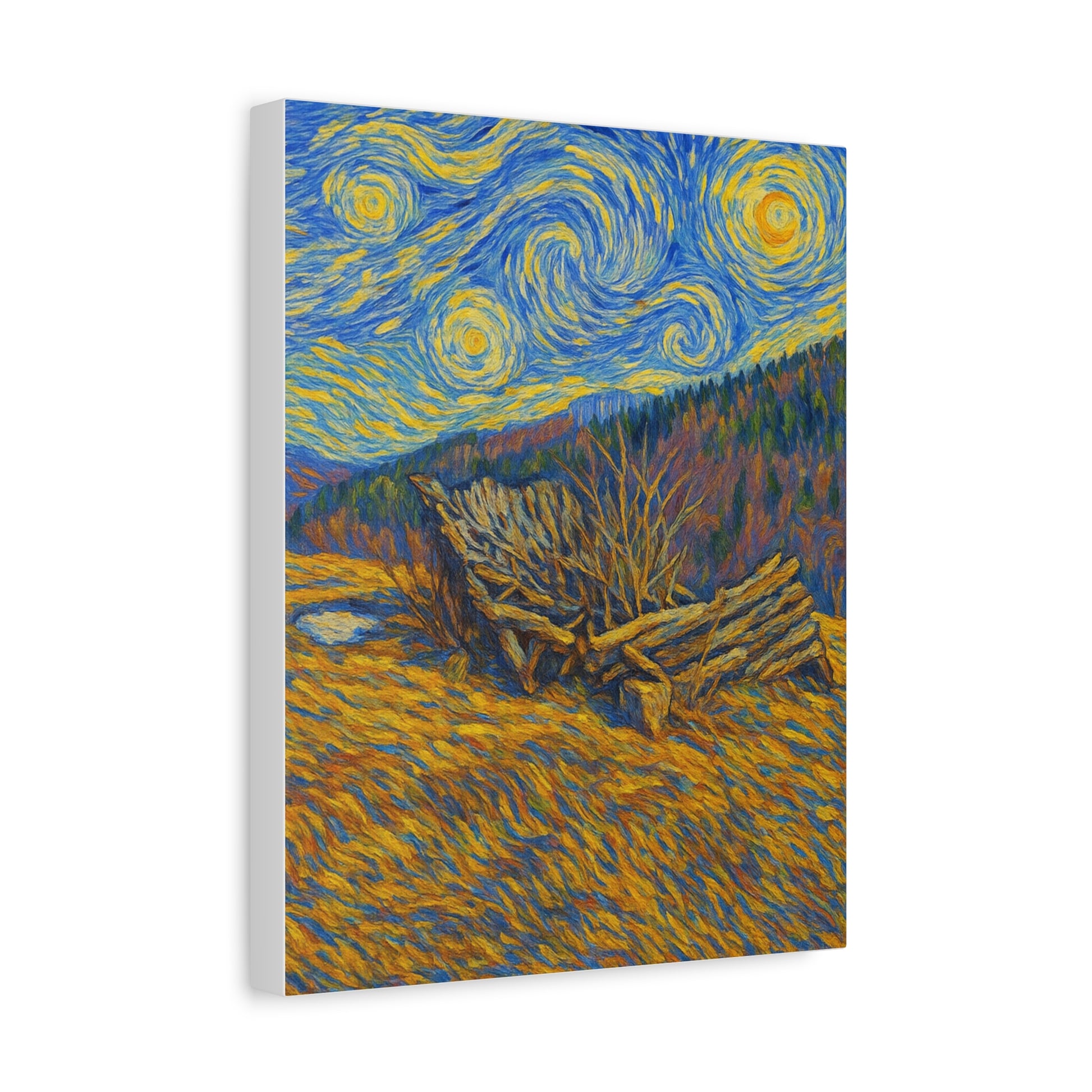 Artistic Van Gogh Style Canvas Wall Art, Nature Inspired Decor, Home Aesthetic, Gift for Art Lovers, Gallery Wall Piece, Living Room Decor, [...] - TRV