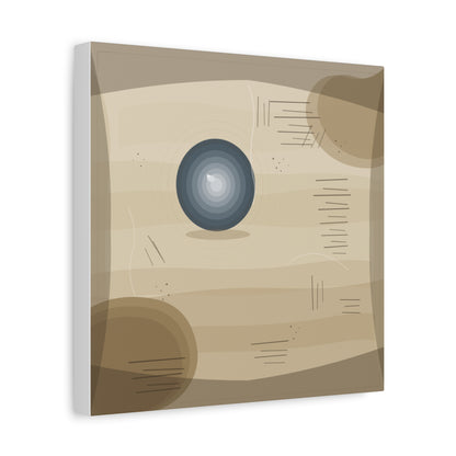 Abstract Warm Desert Field Matte Canvas