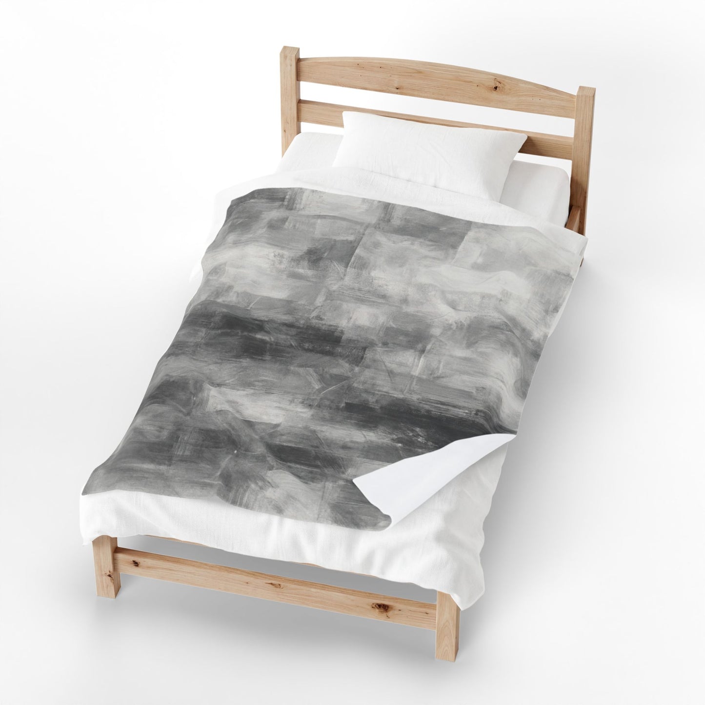 Velveteen plush blanket with all-over print, soft and cozy throw for living room or bedroom, by Printify.