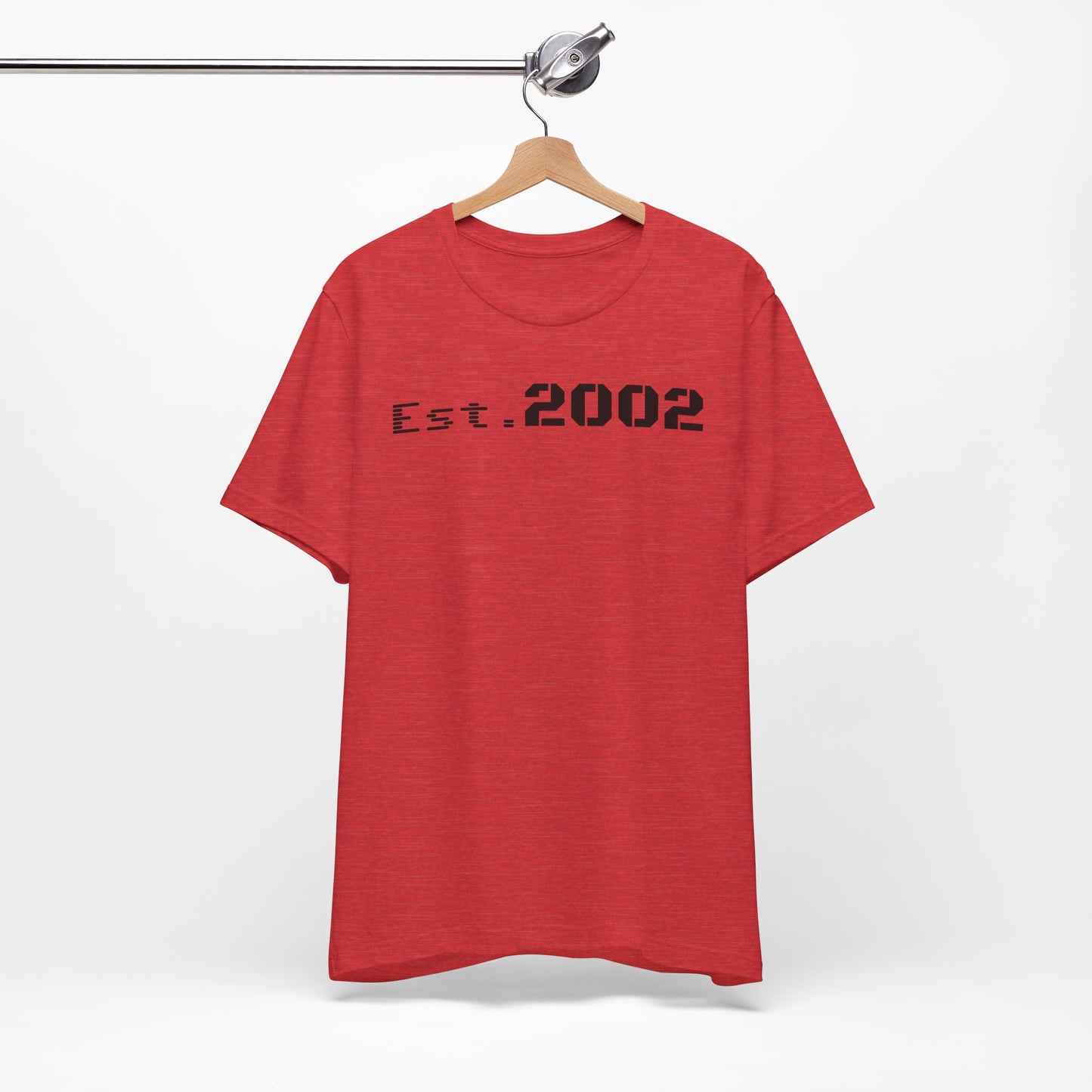 Established 2002 Unisex Tee, Vintage Style T-Shirt, Year Established Shirt, Retro Graphic Tee, Customizable Gift Idea
