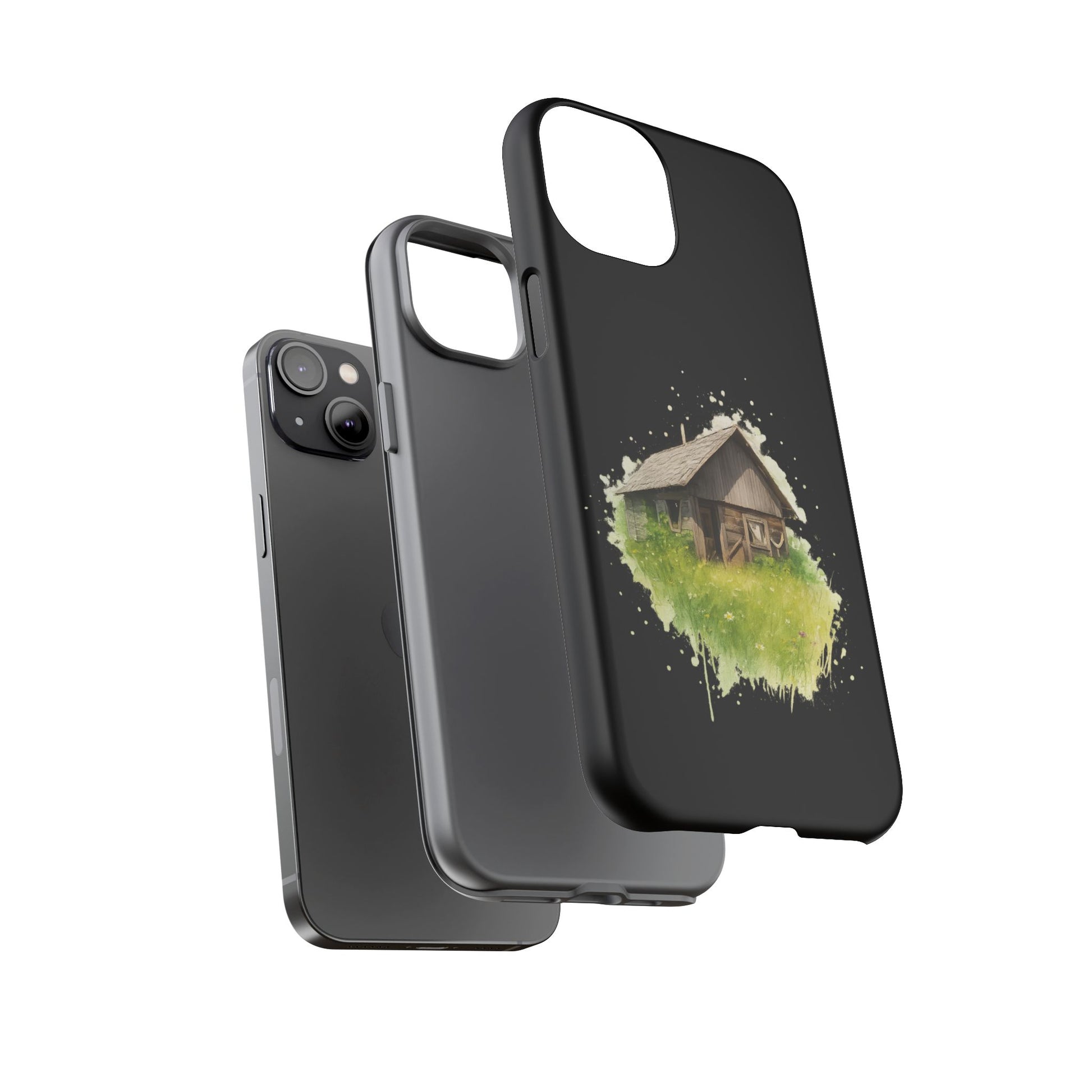 Rustic Farmhouse Phone Case, Cute Cottage Design, Tough Cases for Nature Lovers, Eco-Friendly Gift, Customizable Tech Accessories - TRV