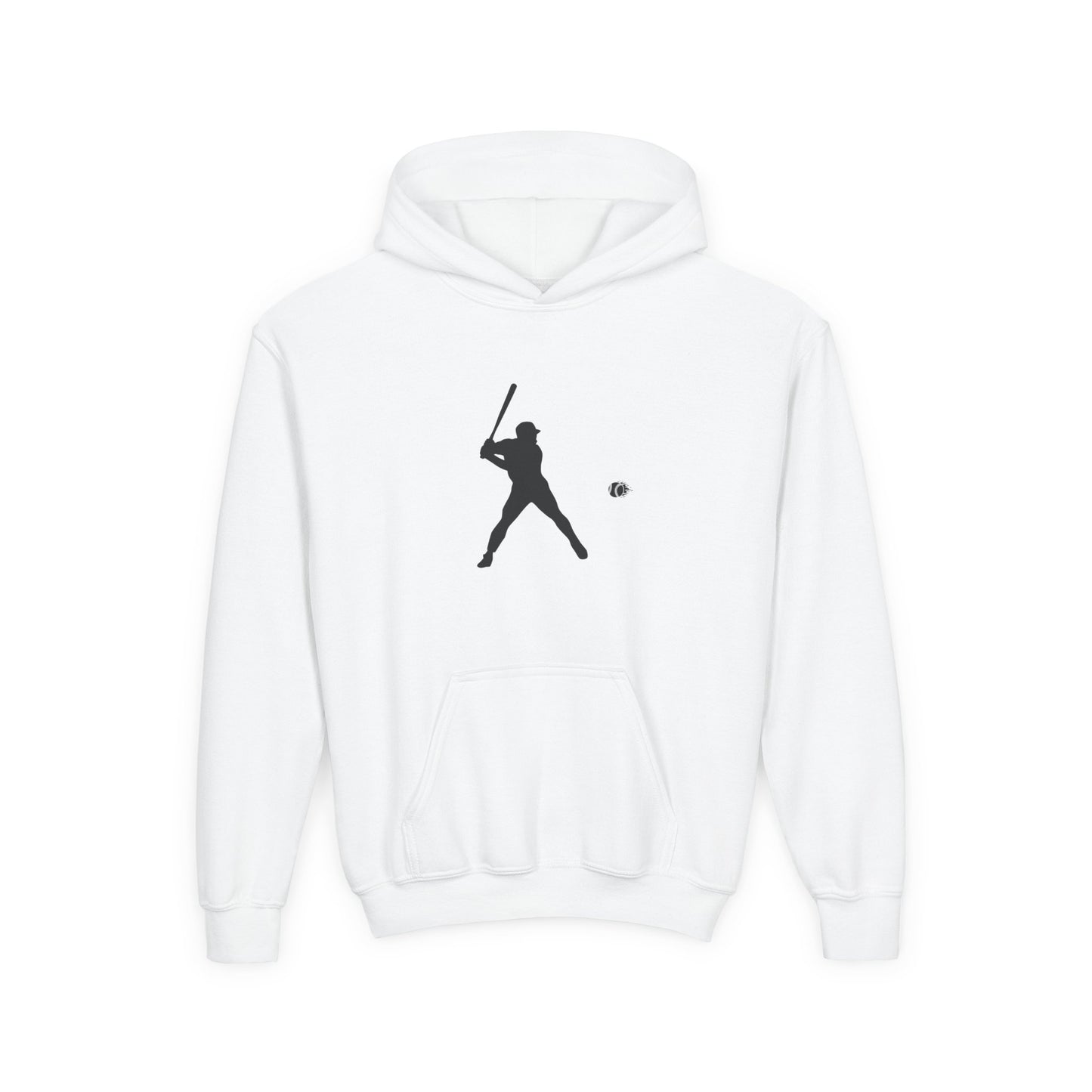 Baseball Themed Youth Hoodie, Sports Sweatshirt, Kids Gift, Youth Apparel, Baseball Fan Gear, Athletic Hoodie