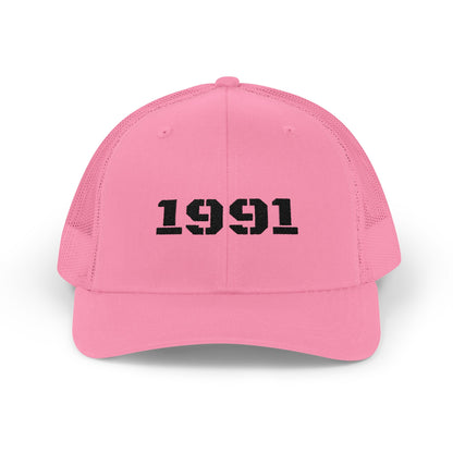 Vintage 1991 Snapback Trucker Cap, Retro Hat, Birthday Gift, Fashion Accessory, Casual Wear, Unisex Cap - TRV
