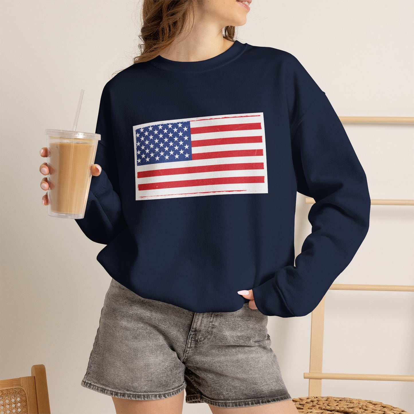 American Flag Unisex Crewneck Sweatshirt | Cozy Patriotic Sweater | Perfect for Independence Day, Casual Wear, Gifts for Him/Her, [...]