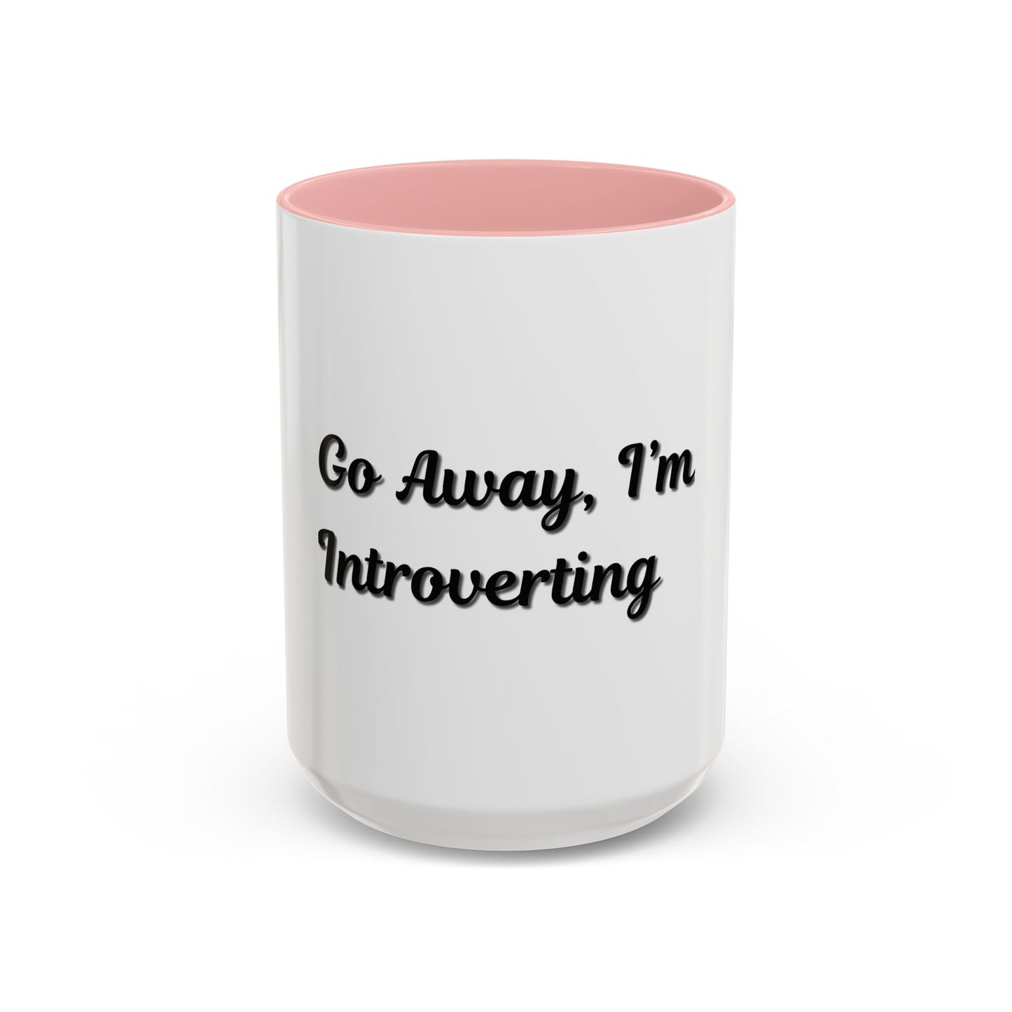 Introvert Coffee Mug - Go Away, I'm Introverting - Black Accent for Relaxing Moments - TRV