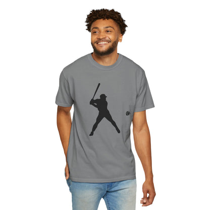 Unisex Baseball Silhouette Tee, Casual Wear, Sports Fan Apparel, Gift for Athletes, Summer Outing Outfit, Soft Cotton Shirt