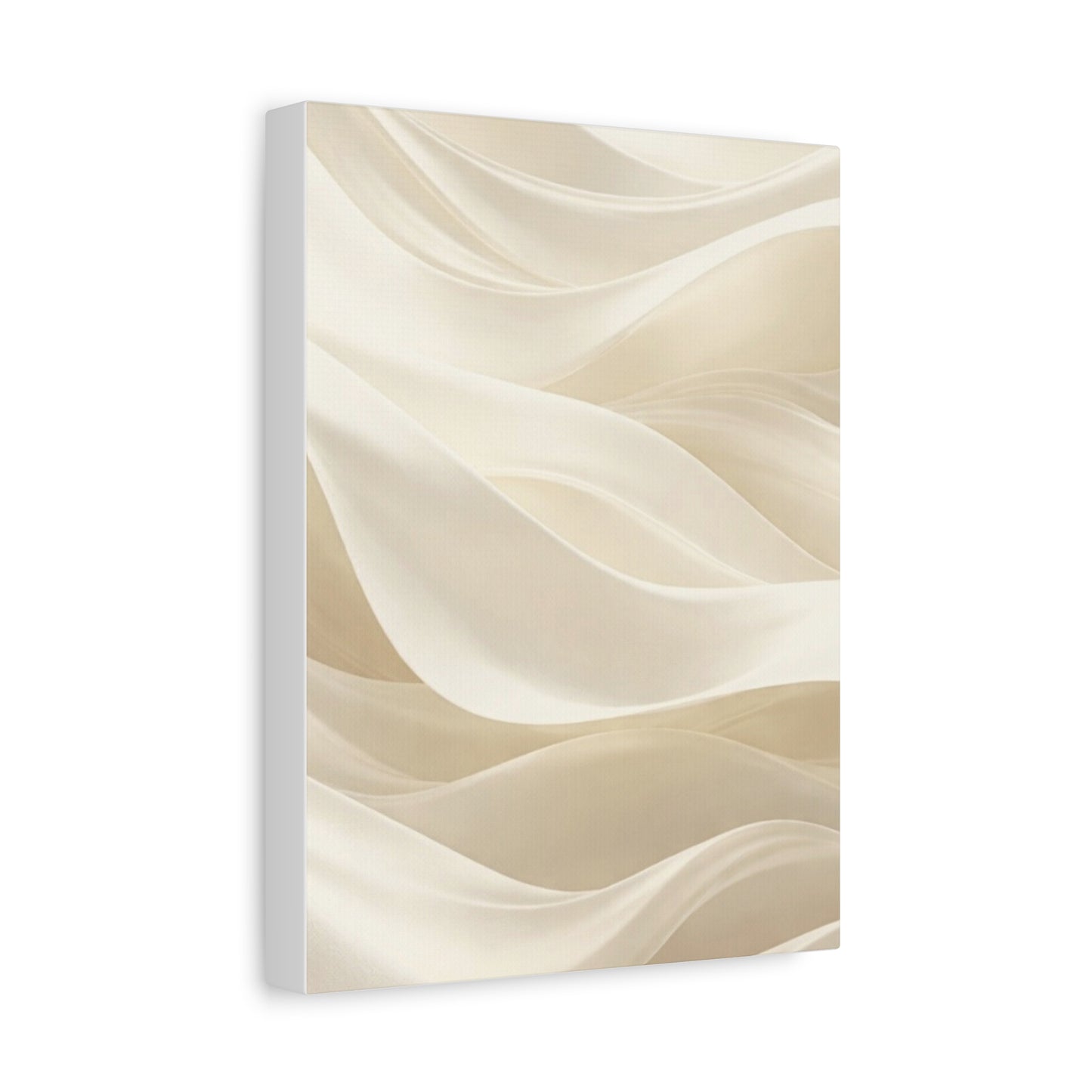 Neutral Abstract Wave Art Matte Canvas