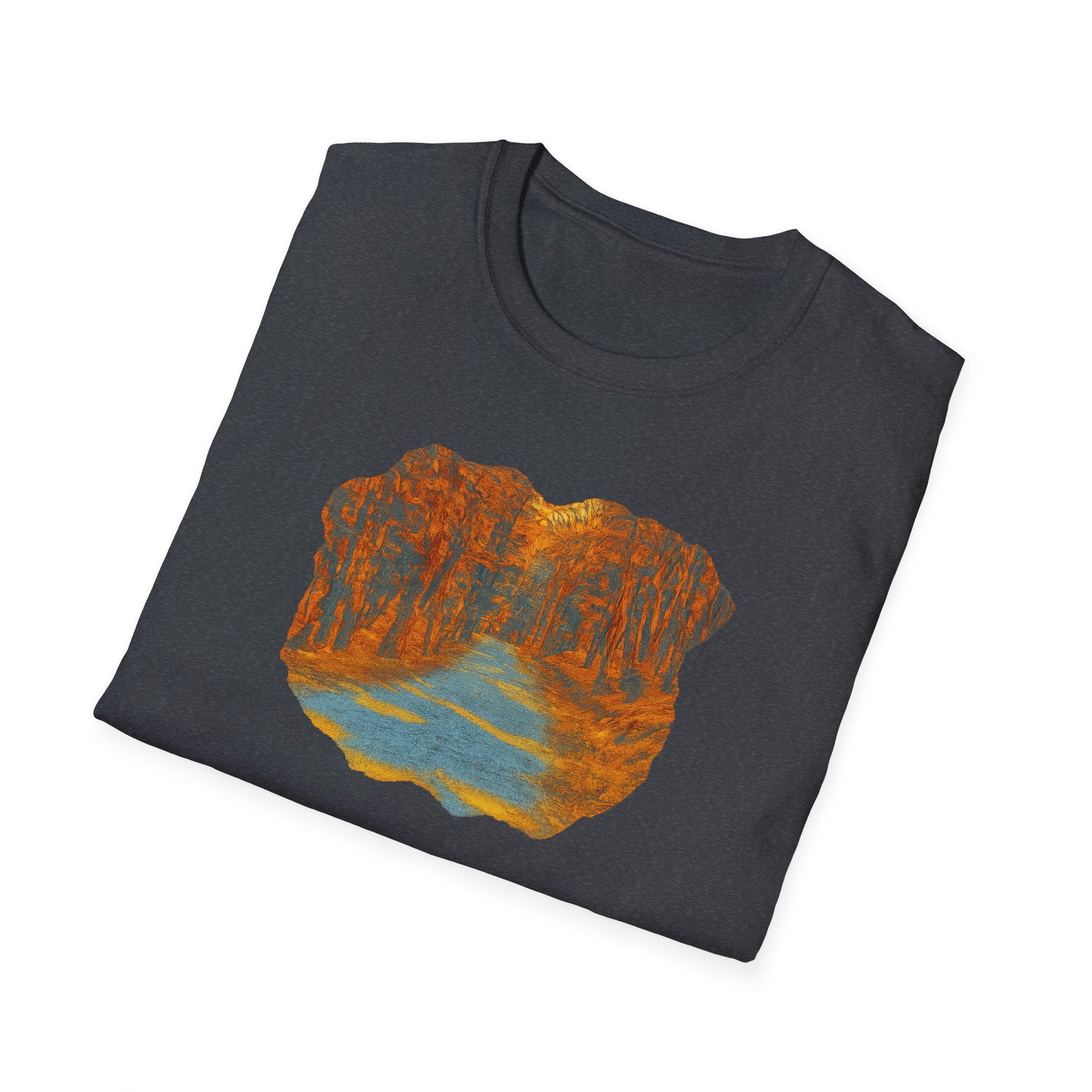 Nature-Inspired Unisex Softstyle T-Shirt, Outdoor Lover Gift, Casual Wear, Ideal for Hiking, Nature Trips, Unique Graphic Tee - TRV