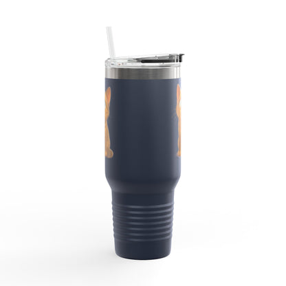 Cute Cat Insulated Travel Mug, 40oz - Perfect for Pet Lovers, Gifts for Cat Owners, Travel Accessories, Cute Drinkware, Animal Lovers - TRV