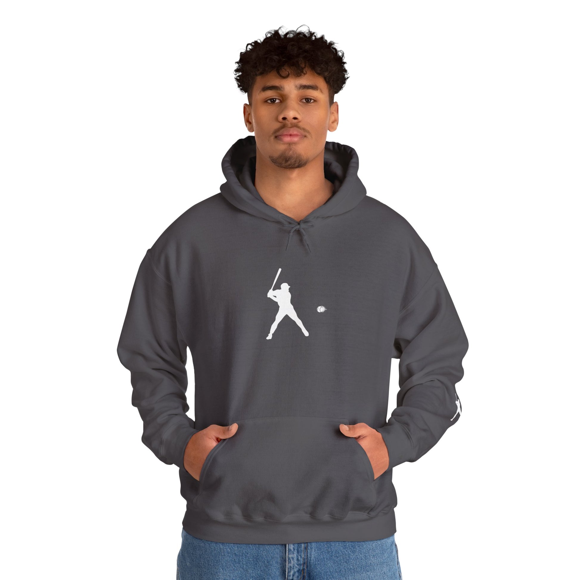 Sporty Unisex Baseball Hooded Sweatshirt, Casual Hoodie for Athletes, Perfect for Gifts, Comfy Streetwear, Ideal for Sports Events, Personal Use - TRV
