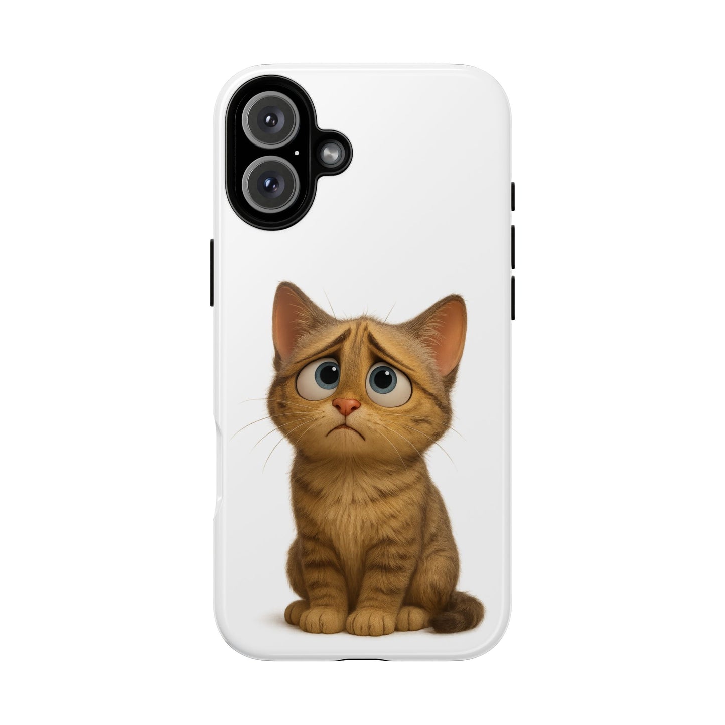 Cute Cat Phone Case, Funny Kitty Case, Animal Lover Gift, Cat Lover Accessory, Unique Cat Design Case, Pet Mom Gift - TRV