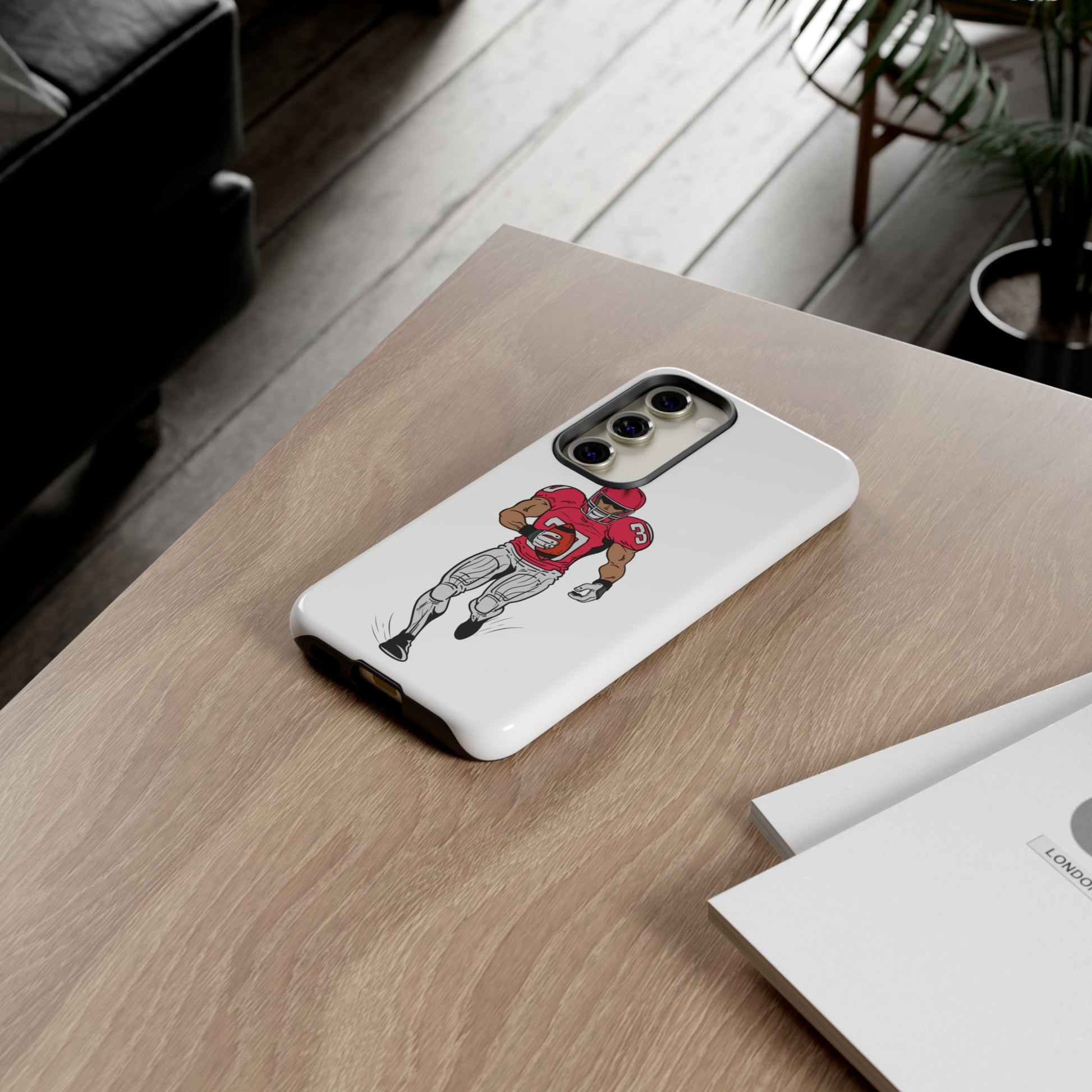 Football Player Tough Case, Sports Phone Cover, Athlete Gift, Tough Phone Case, Fall Sports, Football Lover's Accessory - TRV