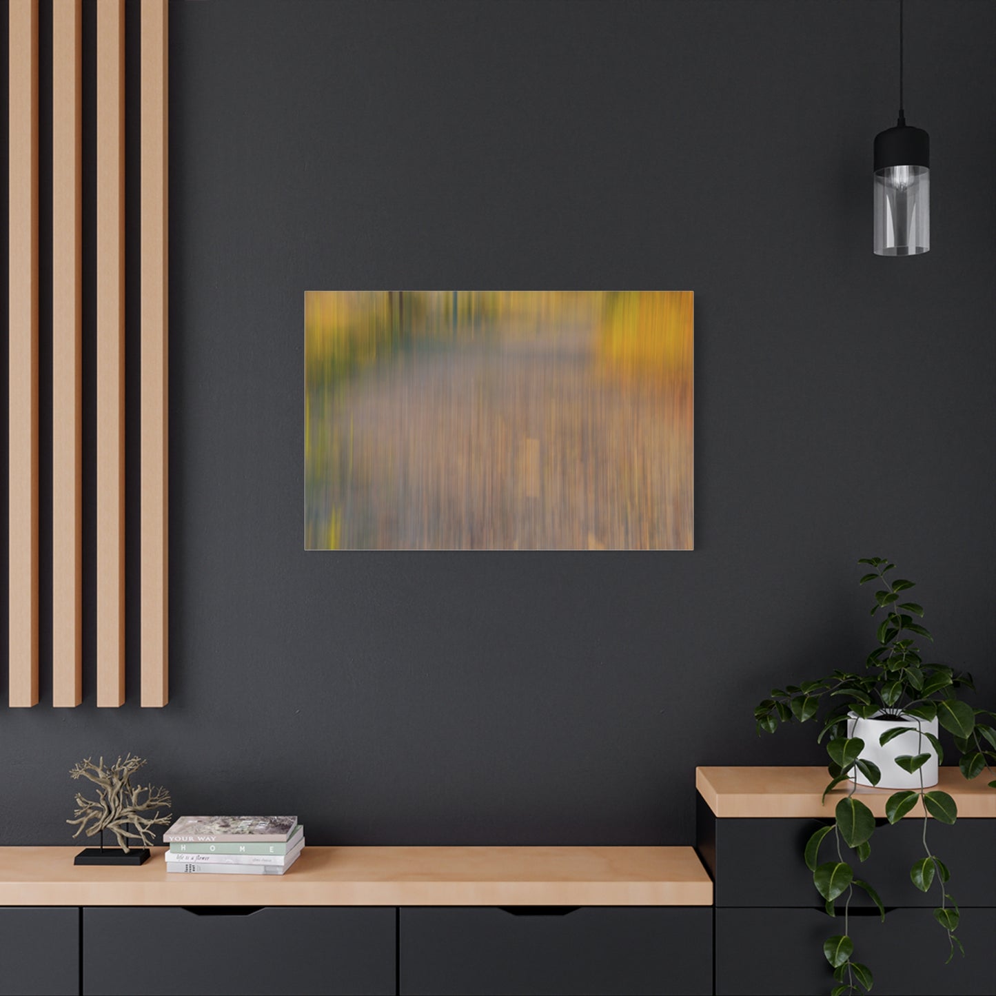 Abstract Landscape Canvas Art - 1.25" Stretched Wall Decor - TRV