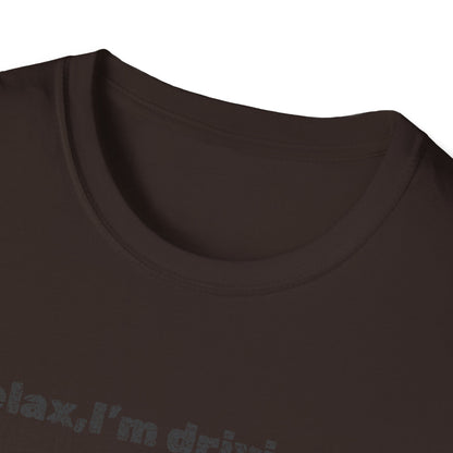 Relaxed UFO Driver T-Shirt, Funny Shirt, Unisex Graphic Tee, Gift for Space Lovers, Casual Wear, Alien Theme Humor