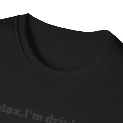 Relaxed UFO Driver T-Shirt, Funny Shirt, Unisex Graphic Tee, Gift for Space Lovers, Casual Wear, Alien Theme Humor