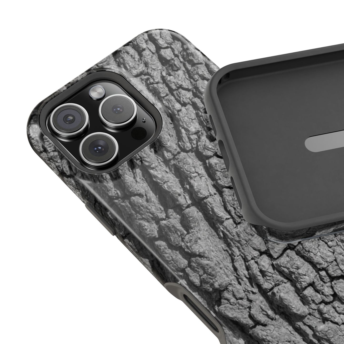 Bark Texture Magnetic Impact Phone Case
