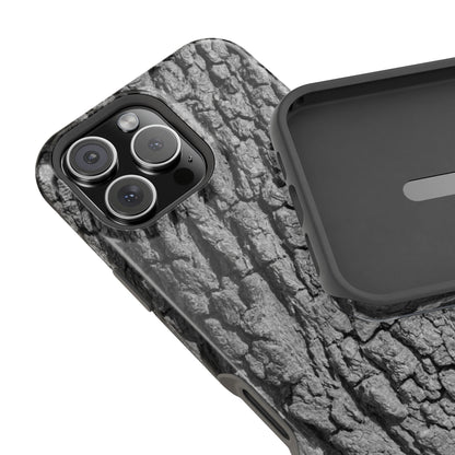 Bark Texture Magnetic Impact Phone Case